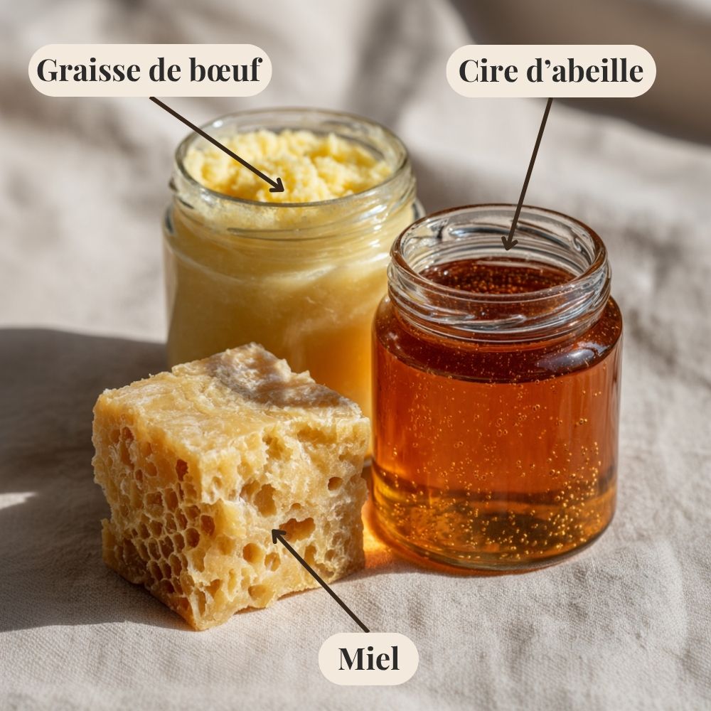 Baume artisanal à la graisse de bœuf : 120g