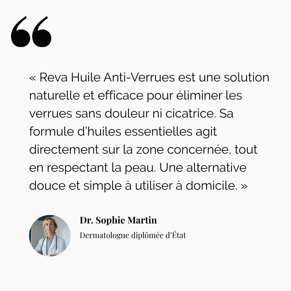 Reva, huile anti verrues